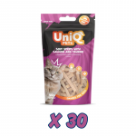 UNIQ PETS maiustused kassidele &ndash; pehmed l&otilde;he ribad tasuriiniga 30x50g