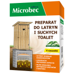 BROS MICROBEC Preparaat latriinidele ja kuivtualettidele 4x30 g