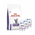 ROYAL CANIN Neutered Satiety Balance 3,5 kg + ENZO VET Sterilised veiselihakastmega 3x100 g