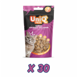 UNIQ PETS maiustused kassidele &ndash; pehmed s&uuml;damed kana maitsega 30x50g
