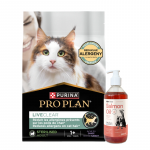 PRO PLAN LiveClear Toit steriliseeritud t&auml;iskasvanud kassidele, rikkalikult kalkunilihaga, 2,8 kg + LAB V L&otilde;he&otilde;li koertele ja kassidele 500 ml