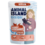 Animal Island Everyday kalkun ja k&uuml;&uuml;lik puljongis 85 g kassipoegadele