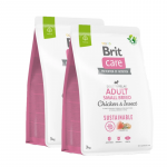 BRIT CARE Dog Sustainable Adult Small Breed Chicken & Insect 2x3kg