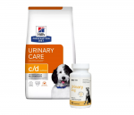 HILL'S PD Prescription Diet Canine c/d Urinary Care 12 kg + LAB-V Urinary Dog &ndash; abi uriiniteede infektsioonidega koertele 45 kapslit