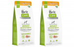BRIT CARE Dog Sustainable Adult Medium Breed Chicken & Insect 2x14kg