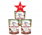 BRIT CARE DOG FUNKTSIONAALNE SNACK T&uuml;rgi j&otilde;ulud j&otilde;hvikatega 3x150g