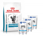 ROYAL CANIN Hypoallergenic DR 25 2,5kg + ENZO VET h&uuml;poallergeensed tooted kassidele lambaliha želeega 3x100g
