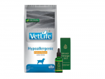 FARMINA Vet Life h&uuml;poallergeeniline kala ja kartul 12 kg + LAB-V Omega 3 ja 6 rasvhapped koerte ja kasside &uuml;ldise tervise, karvkatte ja naha seisundi parandamiseks 100 ml