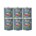 WILD FARM Superfood Duck (Pardiga, kinoa, porgandite ja maitsetaimedega) 6x800 g teraviljavaba koeratoit