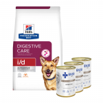 HILL'S PD Prescription Diet Canine i/d 1,5 kg + ENZO VET Soole dieet koertele lambalihaga 3x400 g