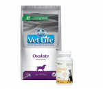 FARMINA Vet Life Dog Oxalate (urinary) 12 kg + LAB-V Urinary Dog &ndash; abi uriiniteede infektsioonidega koertele 45 kapslit