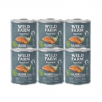 WILD FARM Superfood Salmon (l&otilde;he koos suvik&otilde;rvitsa, bataadi ja maitsetaimedega) 6x800 g teraviljavaba koeratoit