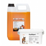 LAB-V EquiDigest seedimist soodustav s&ouml;&ouml;dalisand hobustele 1 kg + Linaseemne&otilde;li &ndash; 100% k&uuml;lmpressitud linaseemne&otilde;li hobustele 5000 ml