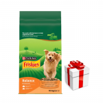Friskies Balance t&auml;iskasvanud koertele m&otilde;eldud toit, mis sisaldab maitsvat kana- ja veiselihasegu koos k&ouml;&ouml;giviljadega, 10 kg