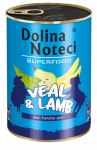 DOLINA NOTECI PREMIUM SUPERFOOD vasikaliha ja lambaliha 6x400g