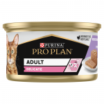 PRO PLAN Adult Delicate Wet cat food mousse with kalkuniga 85g