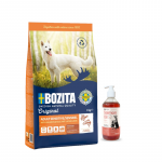 BOZITA Original Adult Sensitive Skin & Coat Salmon 3 kg + LAB V l&otilde;he&otilde;li koertele ja kassidele 500 ml