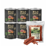 WILD FARM Monoproteiiniline sealiha 6x800g h&uuml;poallergeeniline koeratoit + tasuta maius