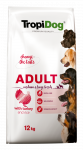 TROPIDOG Premium t&auml;iskasvanutele, keskmistele ja suurtele t&otilde;ugudele - kalkun riisiga 12kg