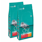 Purina One Cat Sterilcat kana toit 2x5,7 kg
