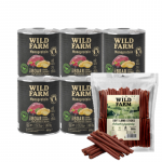 WILD FARM Monoproteiinne metssiga 6x800g h&uuml;poallergeeniline koeratoit + tasuta maius
