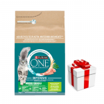Purina One Indoor Cat t&auml;iskasvanud kasside toit kalkuniga kassidele 3 kg + &uuml;llatus teie kassile