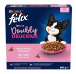 Felix Doubly Delicious Junior Karma kana ja kalkuniga ning k&ouml;&ouml;giviljadega 2&ndash;12 kuud 800 g
