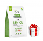 BRIT CARE Dog Sustainable Senior Chicken & Insect 3kg + STAIGMENA FOR DOG