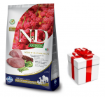 Farmina N&D Quinoa koerale WEIGHT MANAGEMENT LAMB 7kg + DOG FEED