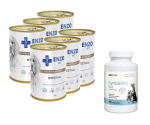 ENZO VET Soole dieet koertele lambalihaga 3x400g + LAB-V Synbiotic Vet - seedimise tervis ja soole mikrofloor koertele ja kassidele 45 kapslit