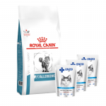 ROYAL CANIN Anallergenic Cat 4 kg + ENZO VET H&uuml;poallergeensed tooted kassidele lambalihaga 3x100 g
