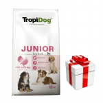 TROPIDOG Premium Junior L kalkuni ja riisiga 12kg