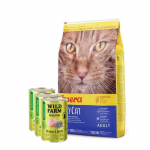 JOSERA Daily Cat 10 kg kuivtoit + WILD FARM Premium Grain Free Chicken and Sprats 3x400 g &ndash; teraviljavaba kassitoit