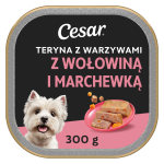 Cesar-teryna k&ouml;&ouml;giviljadega 300 g, vasikaliha ja porgandiga