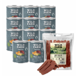 WILD FARM Superfood Beef (veiseliha k&otilde;rvitsa, kartuli ja peterselliga) 12x800 g teraviljavaba koeratoit + tasuta maius