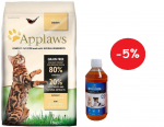 Applaws Adult Chicken Dry Cat Food 2kg + LAB V l&otilde;he&otilde;li koertele ja kassidele 250ml