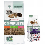 VERSELE-LAGA Cuni Junior Complete 8 kg &ndash; toit noortele k&uuml;&uuml;likutele + Crock Complete Berry &ndash; marja maius k&uuml;&uuml;likutele ja n&auml;rilistele 50 g