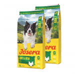 JOSERA T&auml;iskasvanud koertele Light & Vital 2x12,5 kg