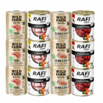 DOLINA NOTECI Rafi Classic + WILD FARM P&acirc;t&eacute; Erinevad maitsed 12x800g