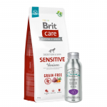 BRIT CARE Teraviljavaba Sensitive Venison 12 kg + TASUTA JM SANTE NATURAL EAR OIL koertele ja kassidele 100 ml