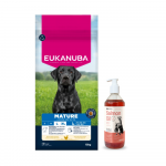 EUKANUBA Mature Large Breeds Chicken 15 kg + LAB V l&otilde;he&otilde;li koertele ja kassidele 500 ml