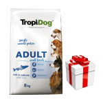 TROPIDOG Premium Adult keskmistele ja suurtele t&otilde;ugudele l&otilde;he ja riis 8kg