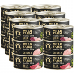 WILD FARM Fileed erinevate maitsetega assortii 24x70g &ndash; teraviljavaba m&auml;rg kassitoit, fileed puljongis