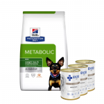HILL'S PD Prescription Diet Metabolic Mini Canine 1 kg + ENZO VET Soole dieet koertele lambalihaga 3x400 g