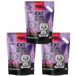 BUBU Pets Silikoonist mitteimav liiv Micro lavendel lilla 3x7,2 l