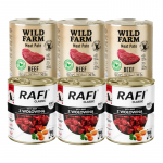 DOLINA NOTECI Rafi Classic + WILD FARM Veiselihapasteet 6x800g