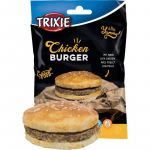 TRIXIE Chicken Burger, koerte maiuspala, 9 cm, 140 g, kana ja naturaalne nahk