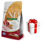 FARMINA N&D Low Grain kana & granaat&otilde;una kastreeritud 5 kg + STAIGMENA KATEI