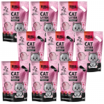 BUBU Pets silikoonist mitteimav liiv Micro Pink 9x7,2 l