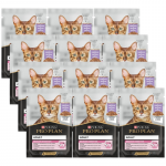 PRO PLAN Nutrisavour Delicate kassitoit pehmed t&uuml;kid kalkuniga kastmes 10x85g